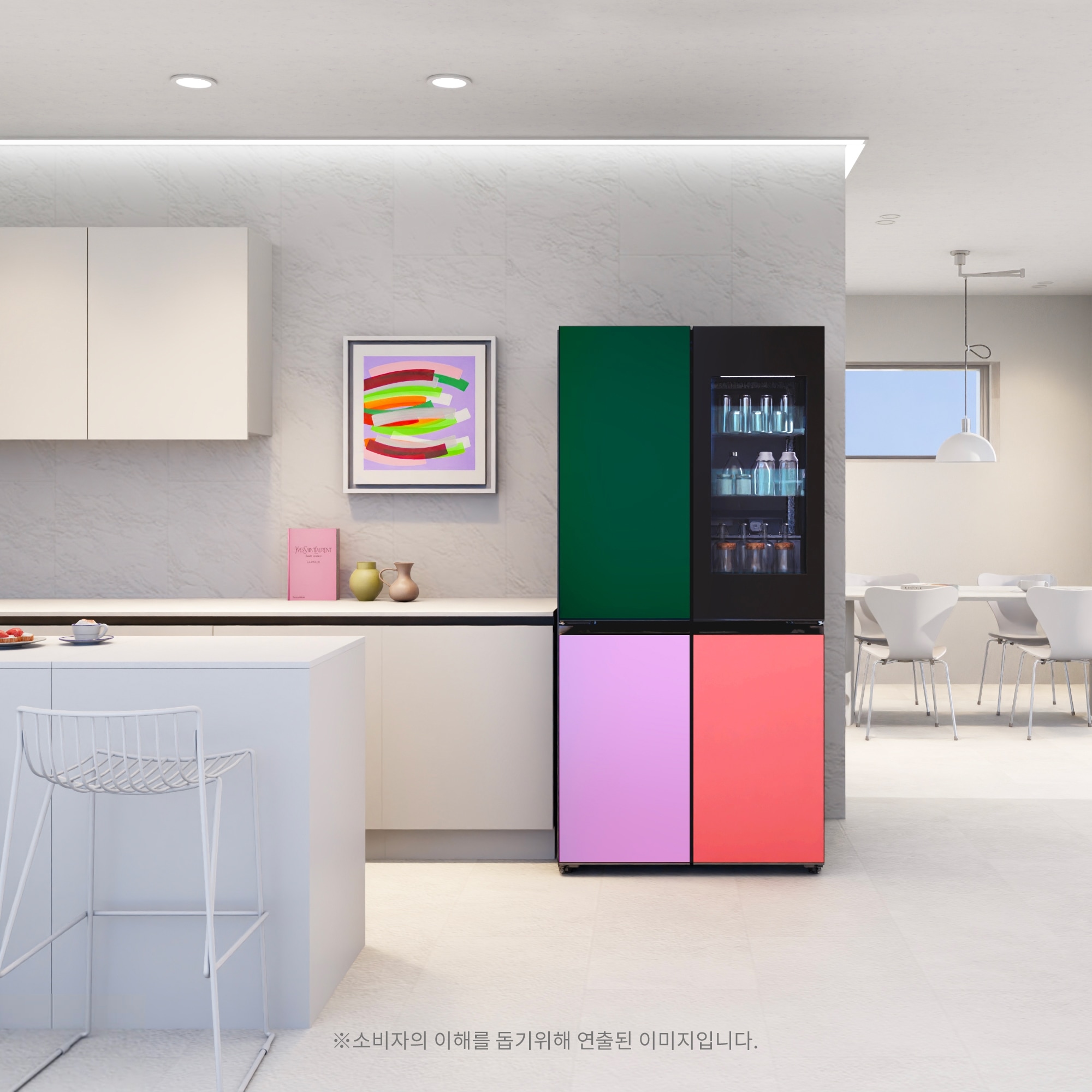 냉장고 LG 디오스 오브제컬렉션 무드업(노크온) 냉장고 (M874GNN3A1.AKOR) 줌이미지 0