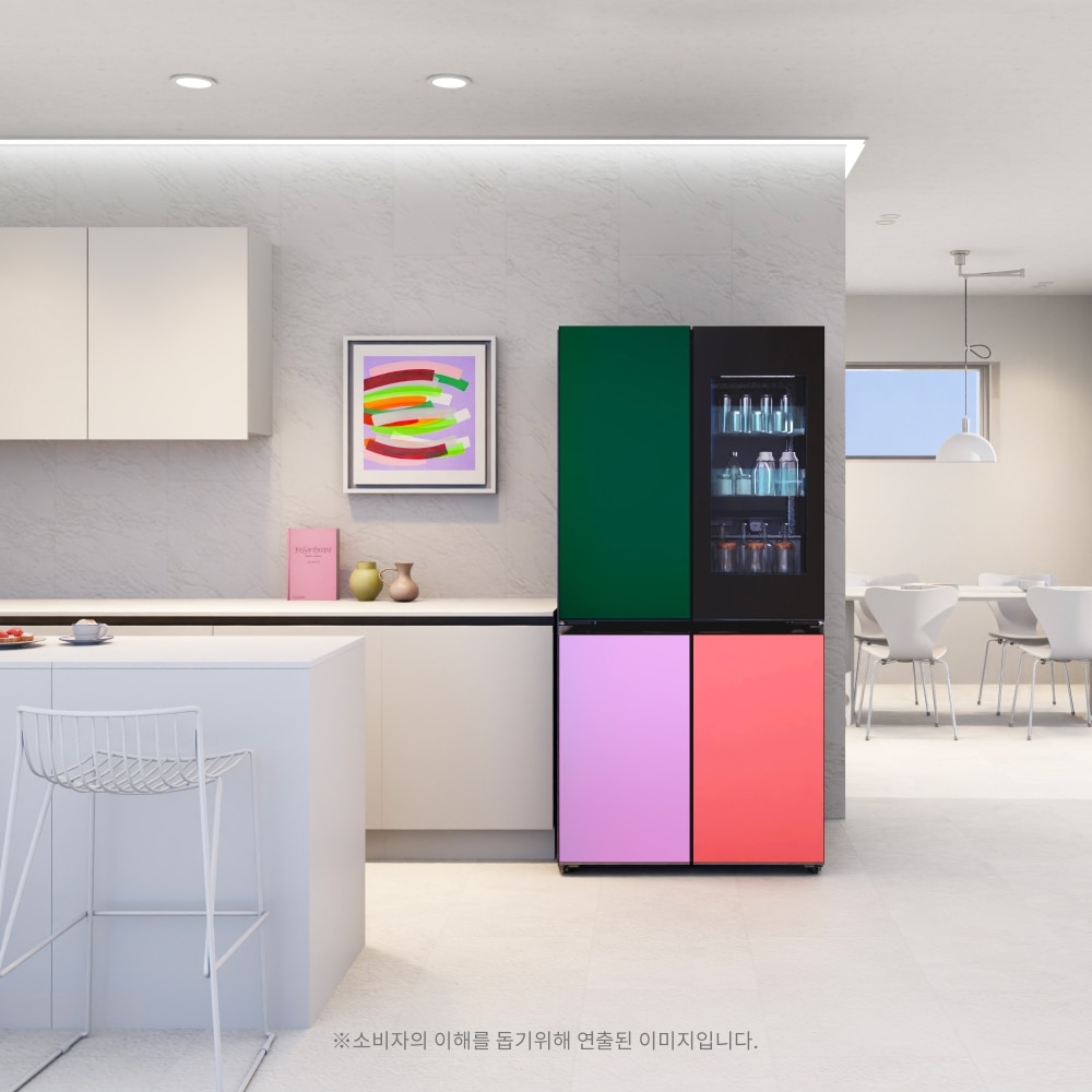 냉장고 LG 디오스 오브제컬렉션 무드업(노크온) 냉장고 (M874GNN3A1.AKOR) 메인이미지 0